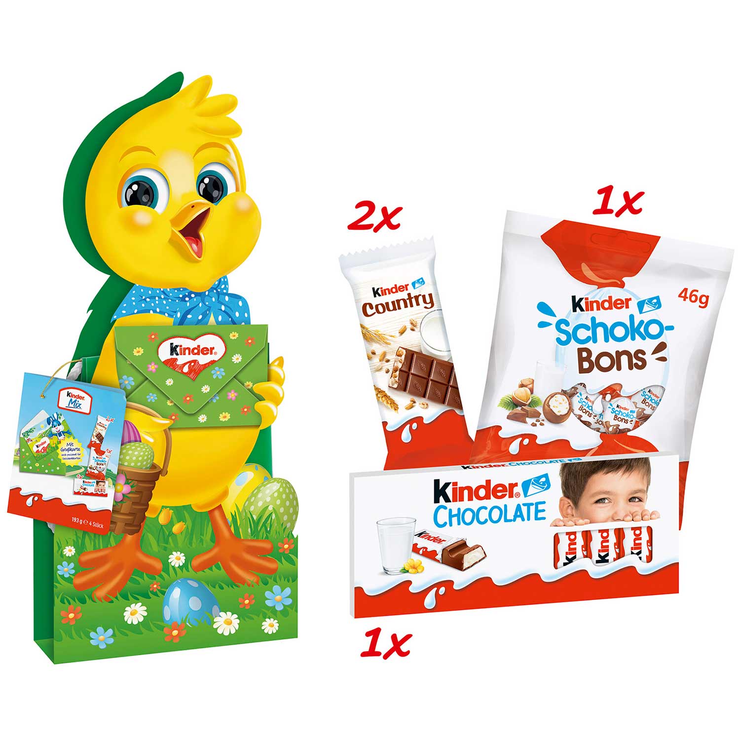 kinder Mix Geschenktüte Küken 193g