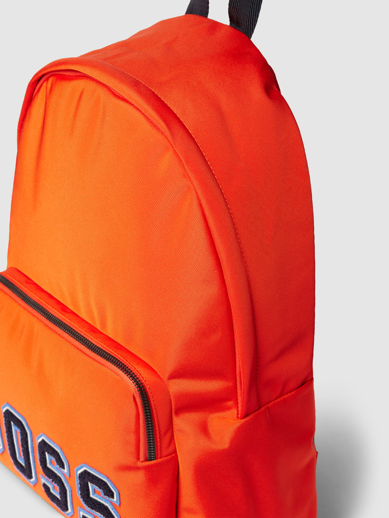Rucksack mit Label-Applikation Modell 'Catch 2.0' in orange