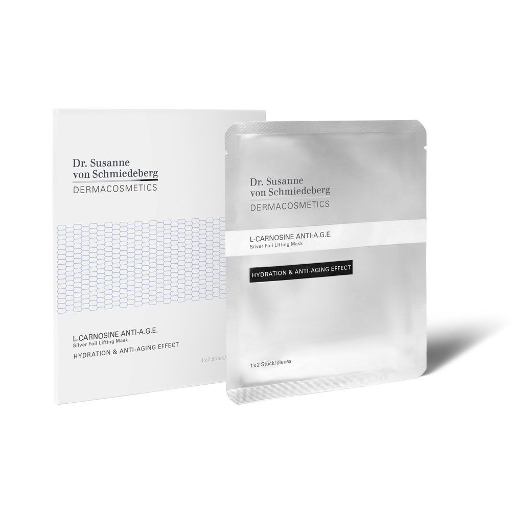 Dr Susanne Von Schmiedeberg L-Carnosine Anti-A.G.E. Silver Foil Lift ing Mask Masque anti-âge