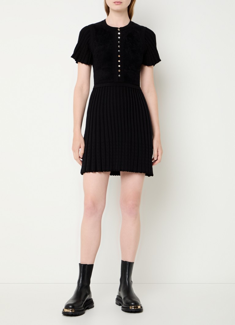 Sandro Mini bluza-haljina s naborima