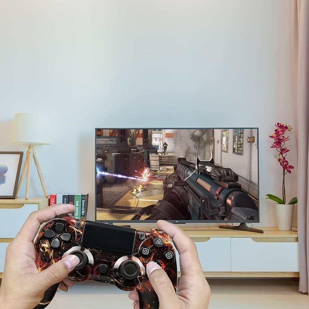 KINSI Gamepad, Game Controller, für PS4, Wireless, Bluetooth PlayStation 4-Controller