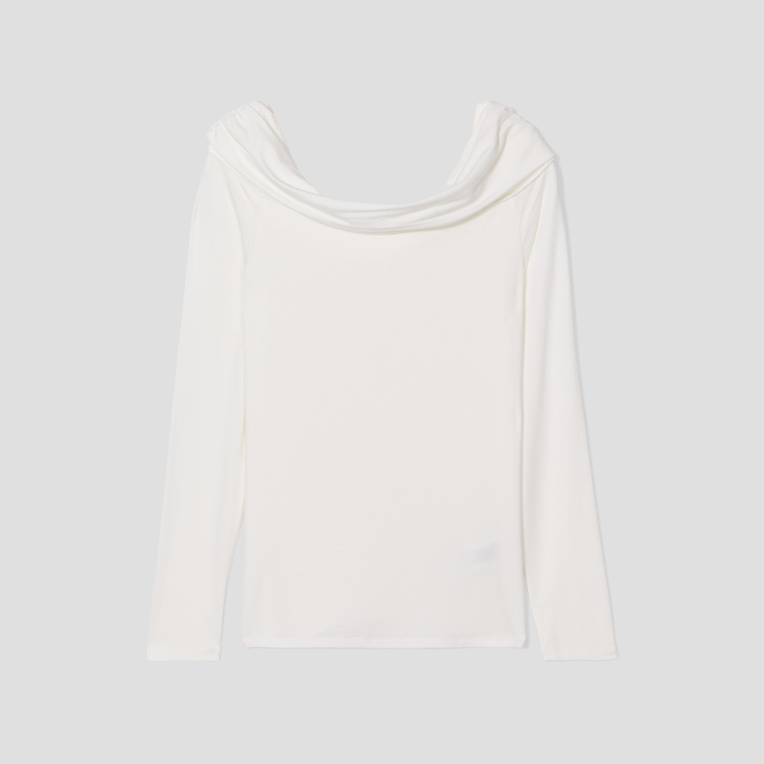 T-shirt col bardot ecru femme | Cache Cache