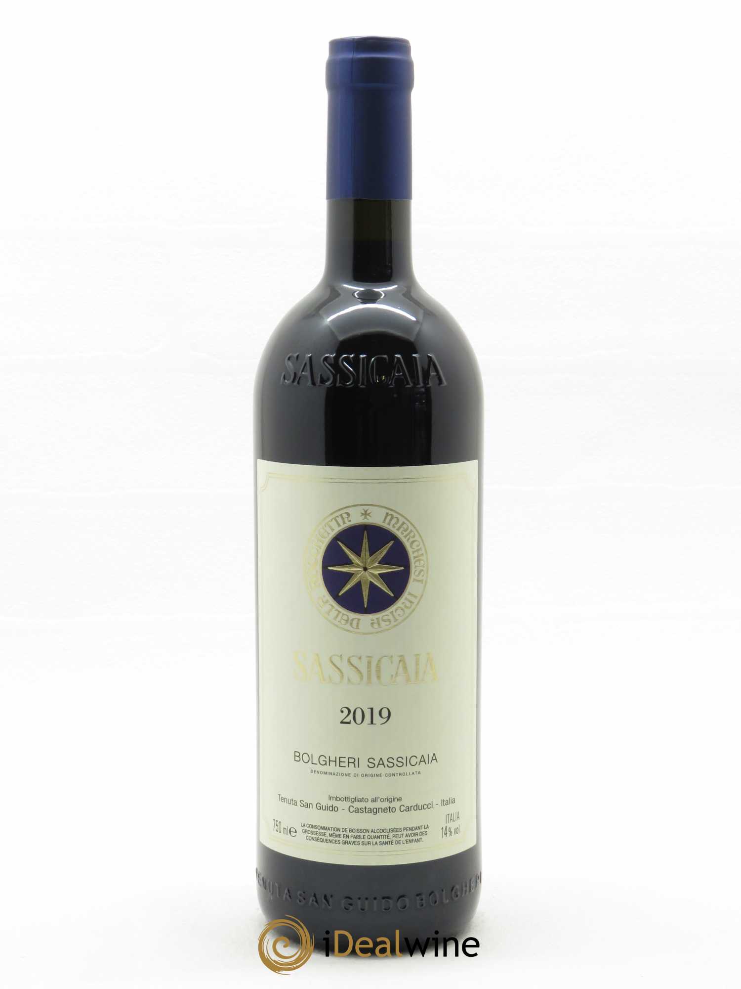 Bolgheri DOC Sassicaia Tenuta San Guido  2019 - Lot de 1 Bouteille