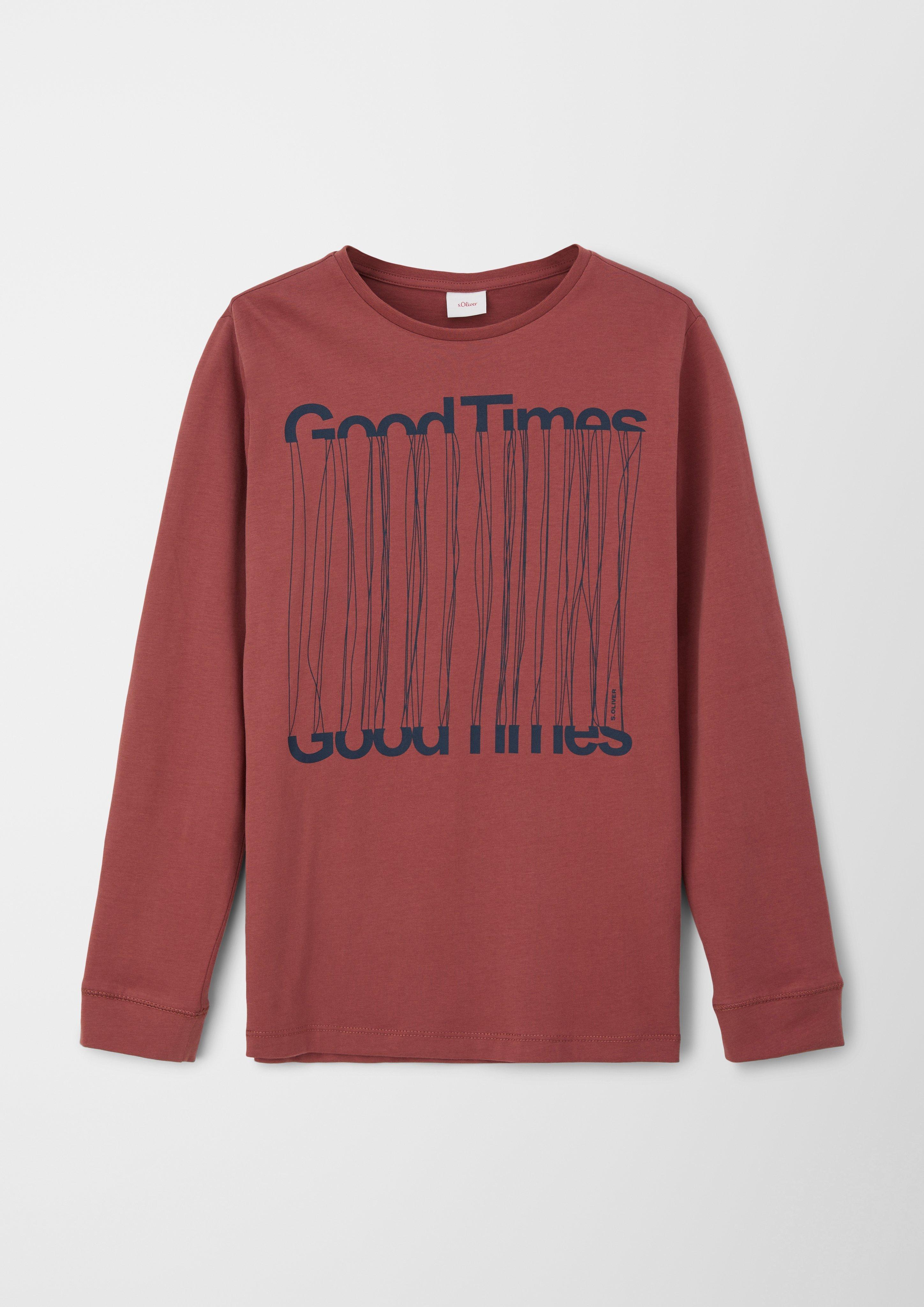 Langarmshirt mit Frontprint  2118617-3854