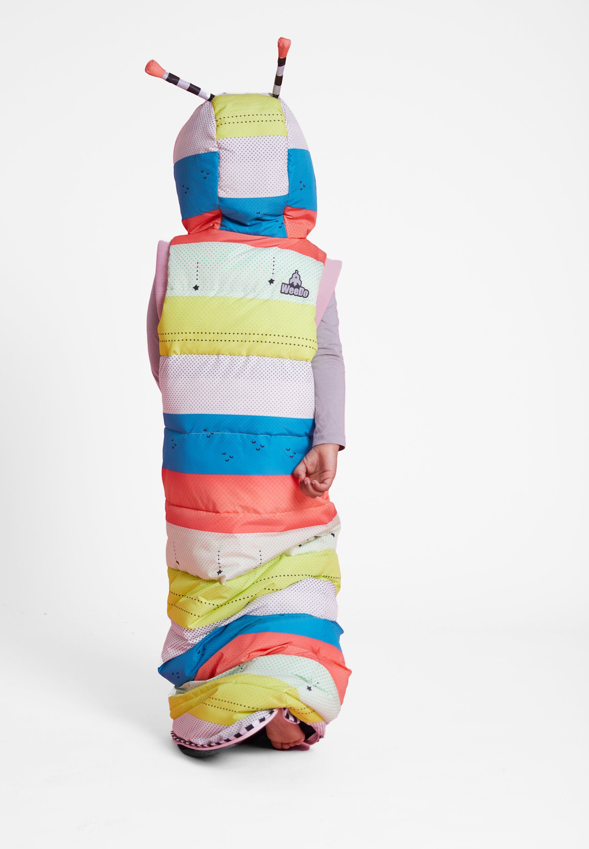 WeeDo Funktionsweste HOLLY aus einem Schlafsack wird Dank des Kordelzugs eine Weste