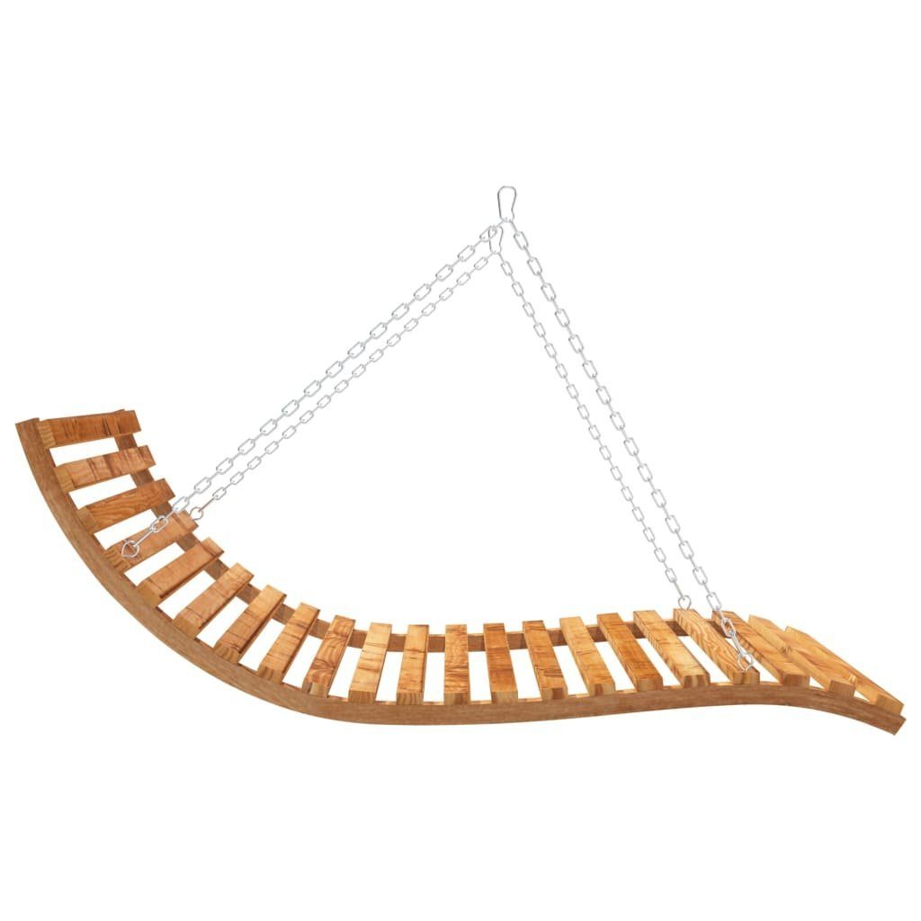 vidaXL Hollywoodschaukel Bettschaukel Liegeschaukel Bugholz Massiv Teak-Finish 143x120x65 cm Ho