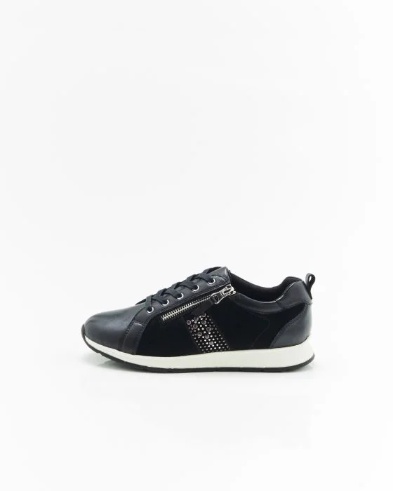 Baskets avec jeu de strass et clous Amortyl