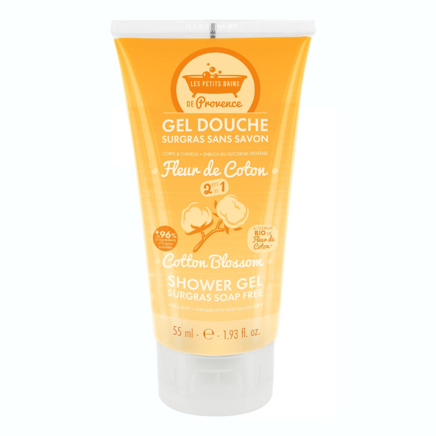 Les Petits Bains de Provence Fleur de Coton Gel Douche 2en1