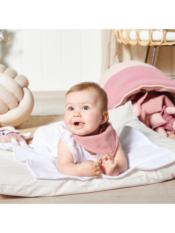 nordic coast company  Musselin Lätzchen-Set Altrosa & Beige günstig kaufen onesize
