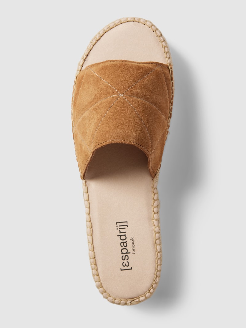Slides mit Plateau-Sohle Modell 'Toulouse' in camel