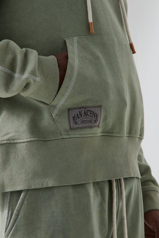 Man Active Oversize Hoodie mit Rest Day Print