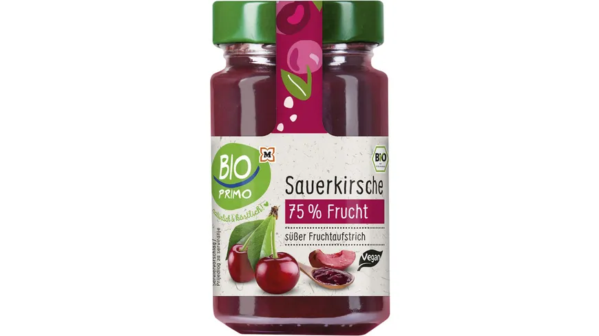 BIO PRIMO Bio Fruchtaufstrich Sauerkirsche 250 g