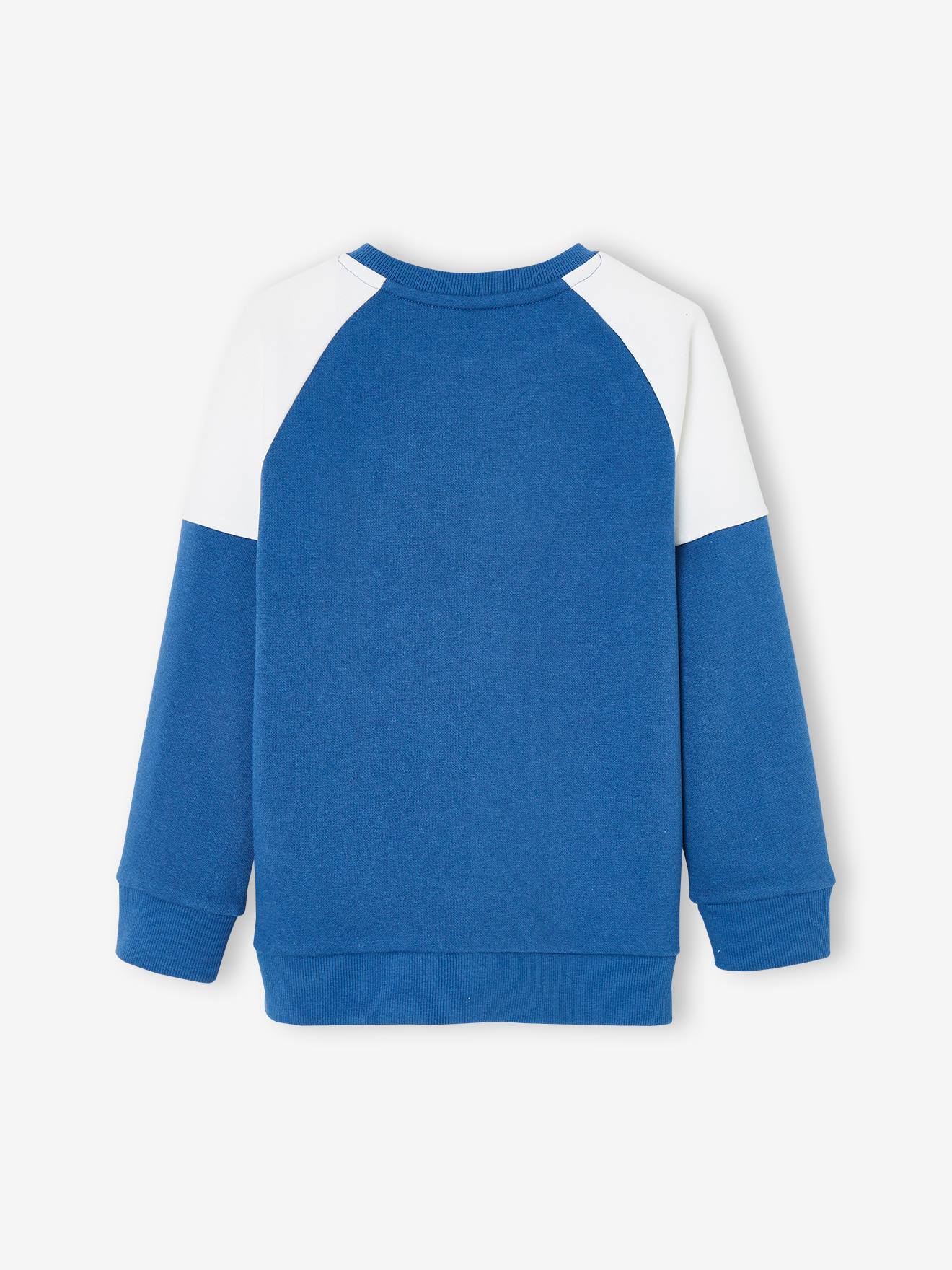 Sweat sport color block team Brooklyn garçon bleu roi