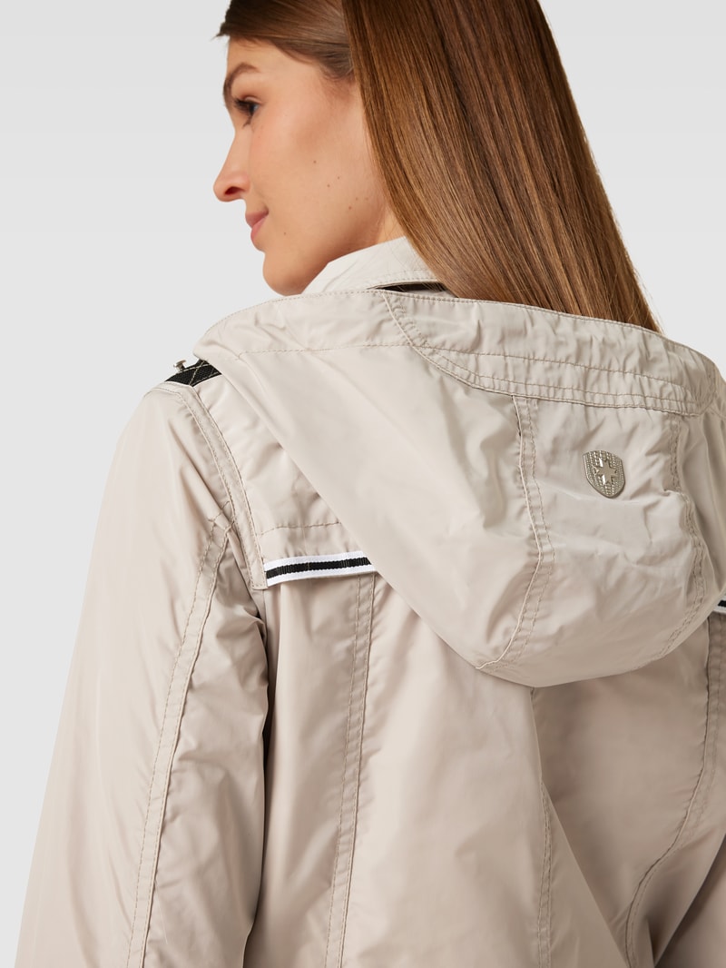 Jacke mit Label-Detail Modell 'ILLUSION' in sand