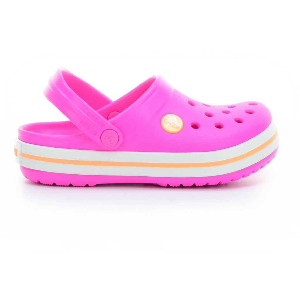 Crocs Crocband Clog K - Electric Pink / Cantaloupe Pantoffeln