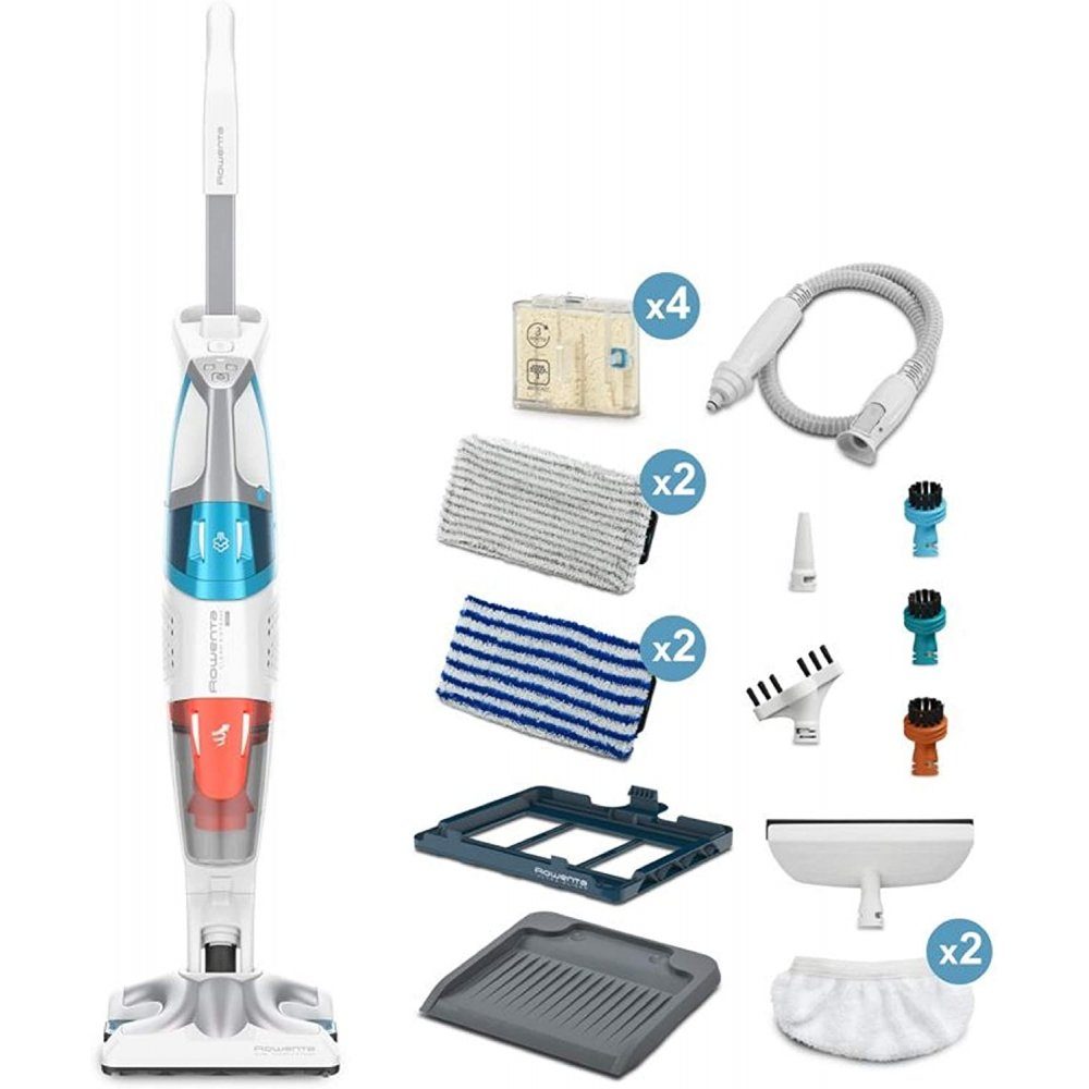 Rowenta Dampfreiniger Clean & Steam Multi Dampfstaubsauger 1700 Watt Nass-Trocken 0.4l, 1700 W, Wassertank