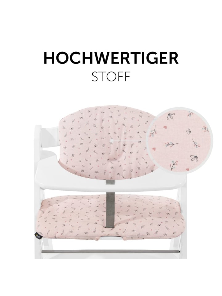 Hauck Sitzkissen / Hochstuhlauflage für Alpha Hochstuhl - in rosa,grau günstig kaufen onesize