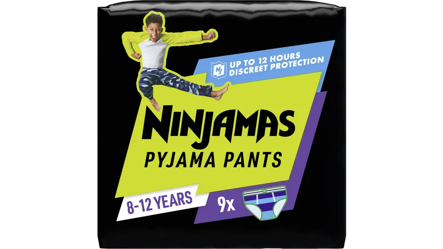 Ninjamas Pyjama Pants für Jungs 8-12 Jahre