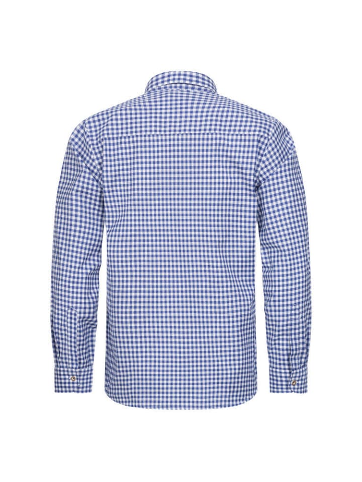 Nübler Trachtenhemd Langarm Sepp in Blau günstig kaufen
