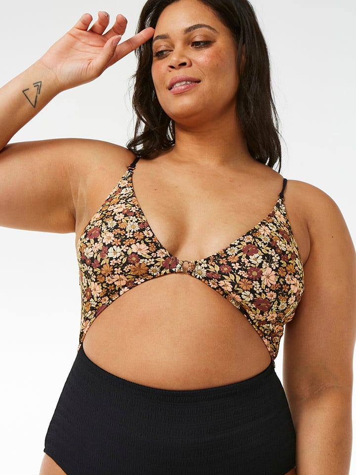 Rip Curl Bikini-Oberteil in Hellbraun/ Schwarz günstig kaufen