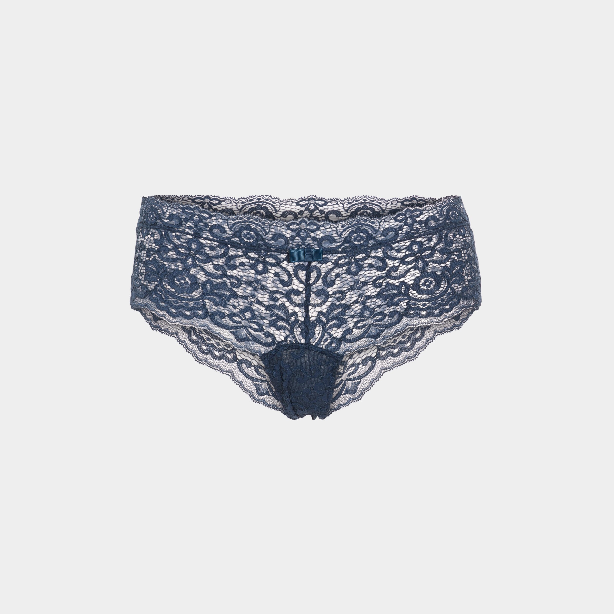 Shorty en dentelle bleu pétrole femme | La Halle