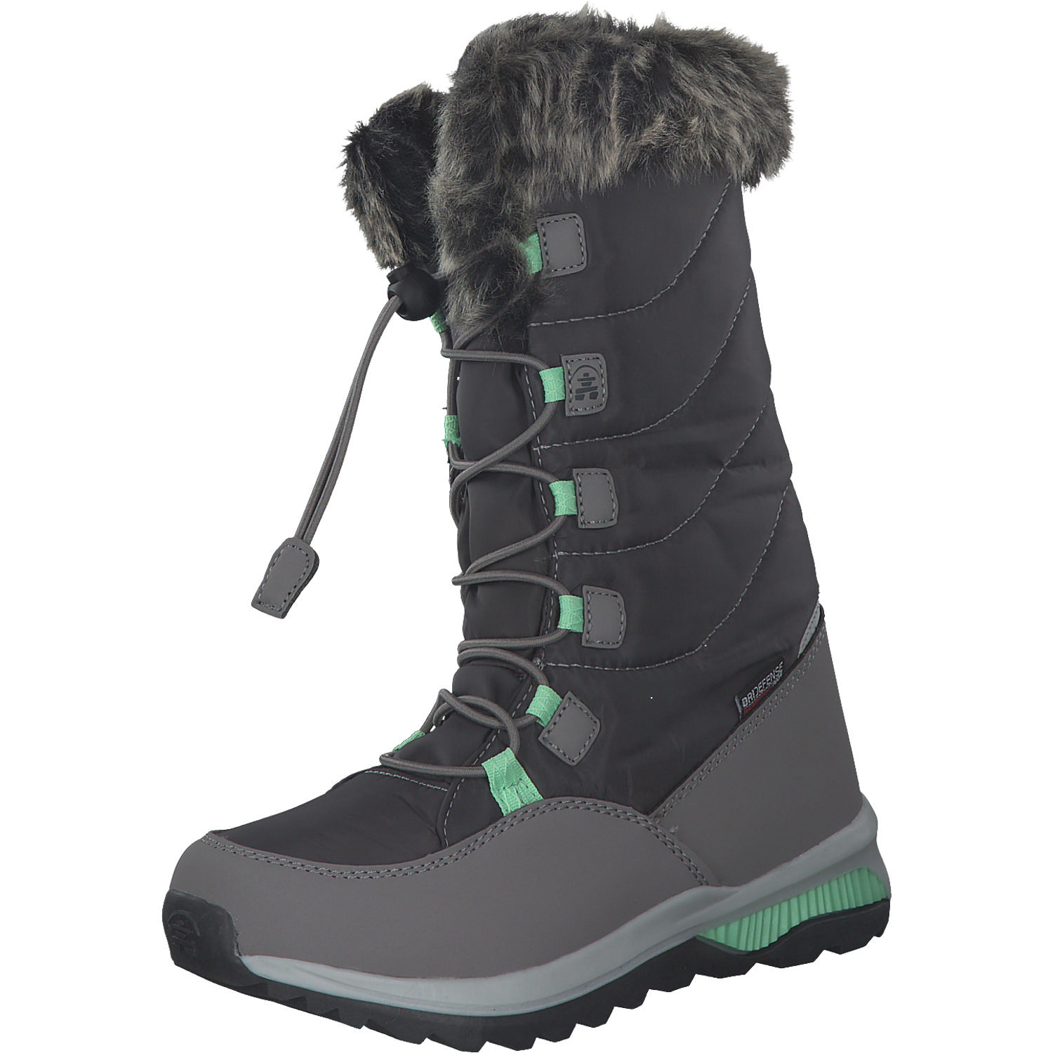Kamik Prairie NF8057/NF4057, Winterstiefel, Kinder, charcoal/green