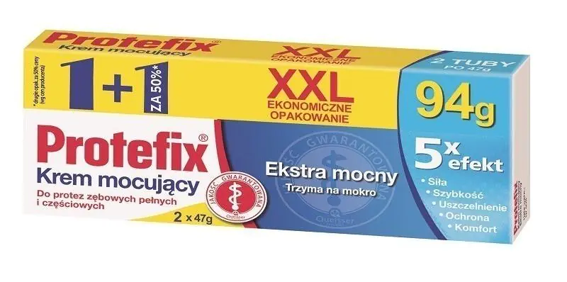 „Protefix Extra Strong XXL“ dantų protezų fiksavimo kremas