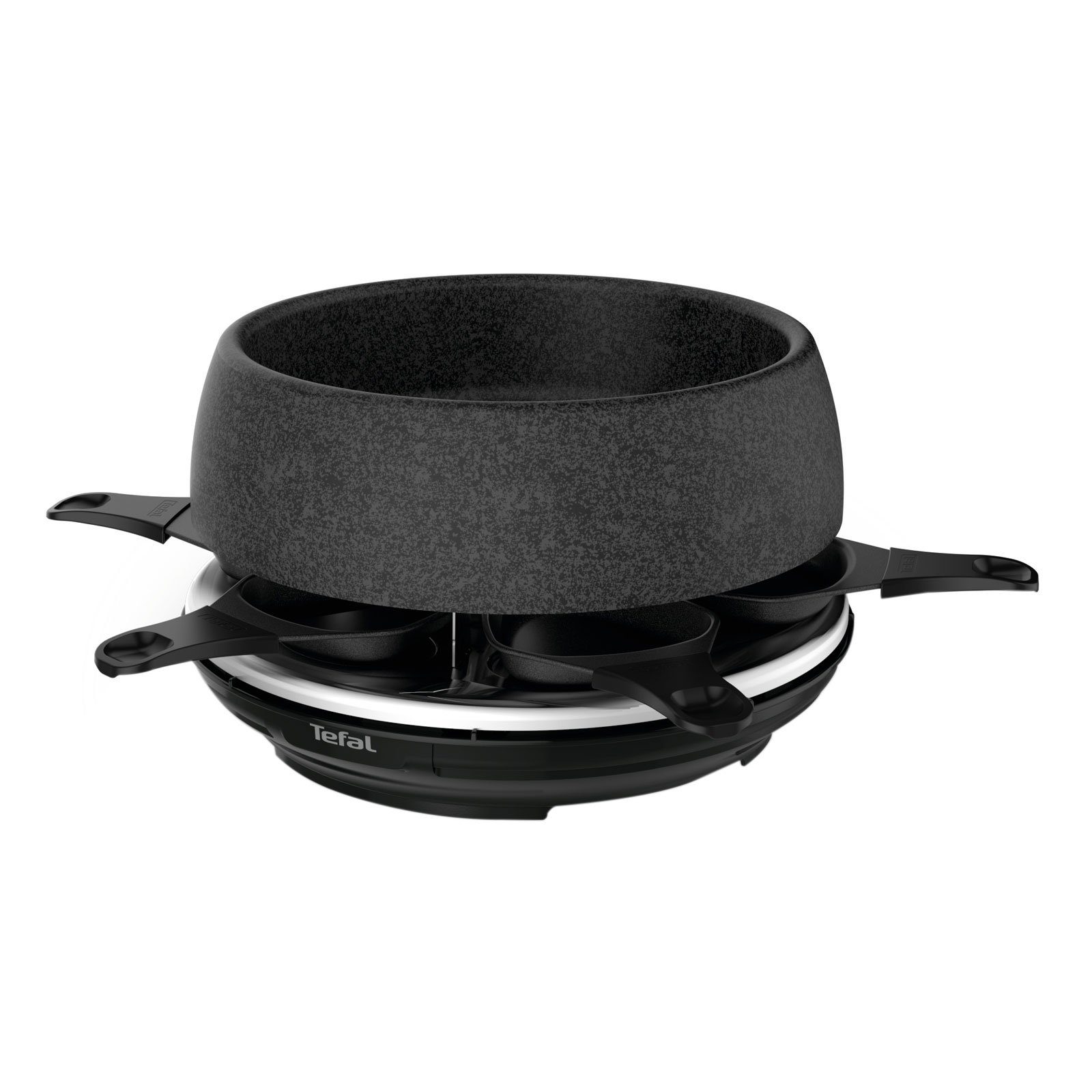 Tefal Raclette RE 12C8, Spülmaschinenfest, Kompaktes Fondue-Set