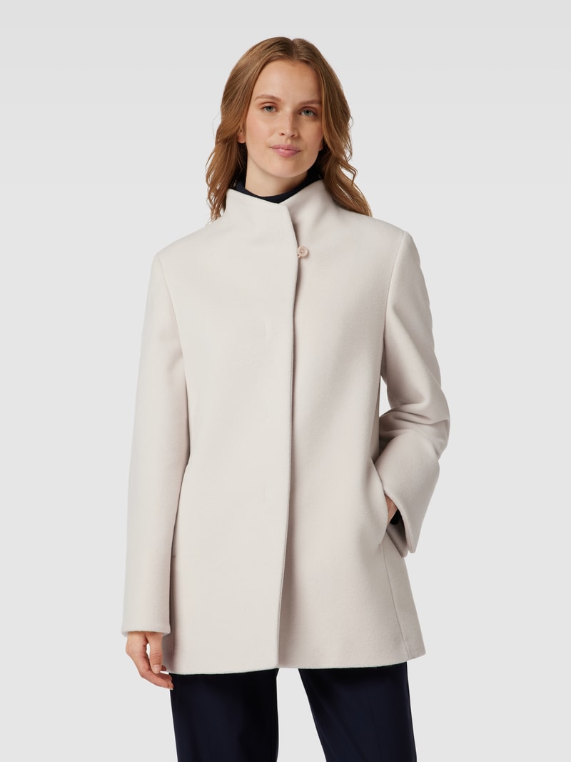 Mantel mit Kaschmir-Anteil in offwhite