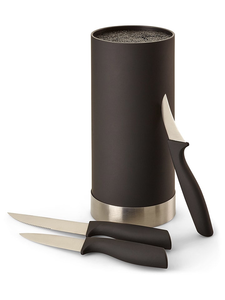 Echtwerk 4tlg. Küchenmesser-Set in Schwarz/ Silber günstig kaufen onesize