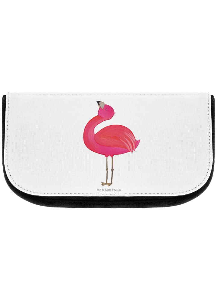 Mr. & Mrs. Panda Kosmetiktasche Flamingo Stolz ohne Spruch in Weiß günstig kaufen onesize