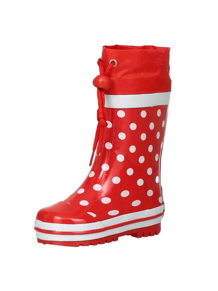 Playshoes Gummistiefel Punkte in Rot günstig kaufen