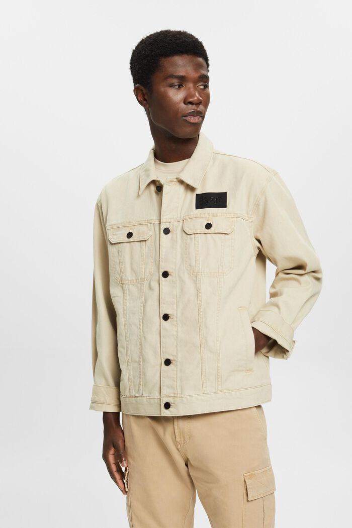 Truckerjacke aus Denim im Oversize-Look