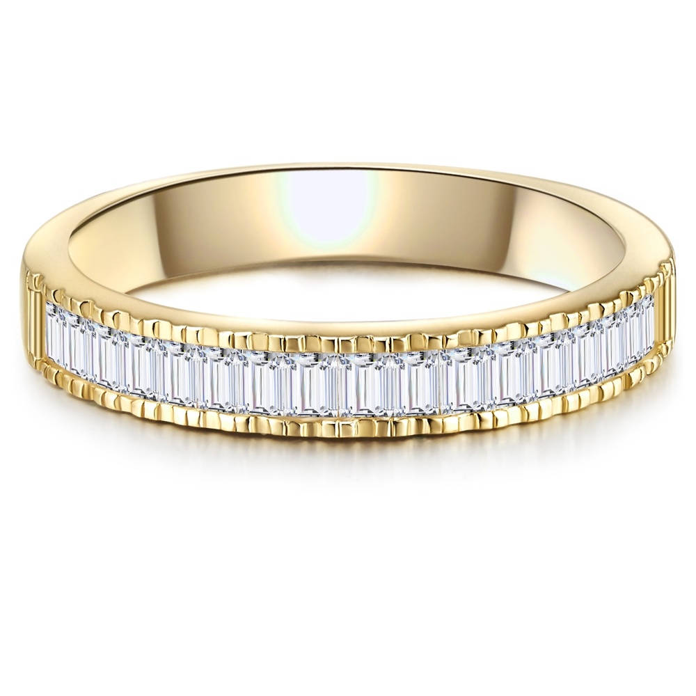 Glanzstücke München Bague en argent Argent sterling Oxyde de zirconium (CZ) en Or jaune Bague