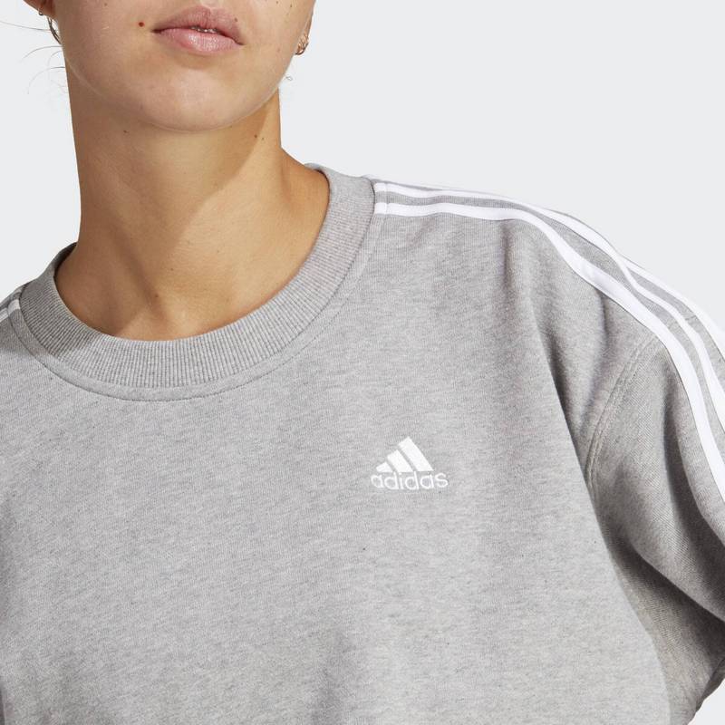 adidas Essentials 3-Streifen Crop Sweatshirt Sweatshirt Damen