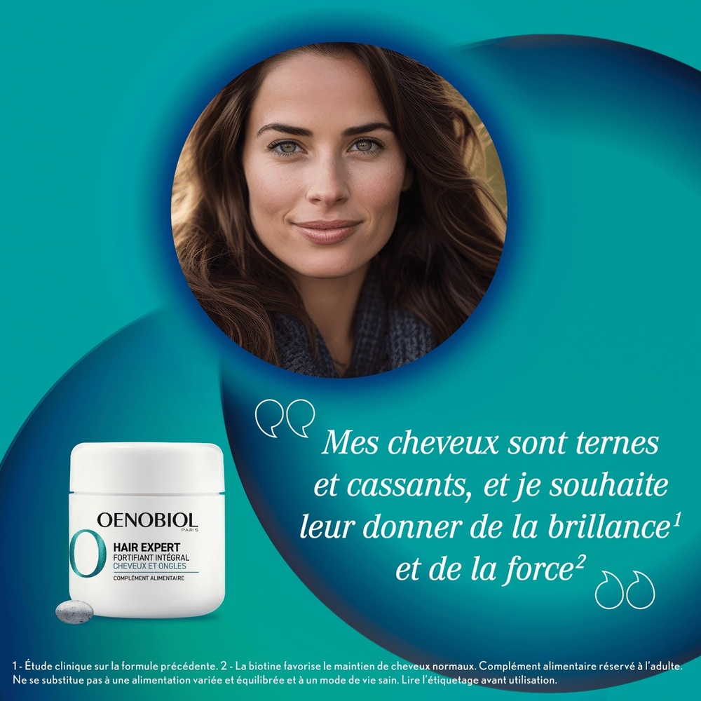 oenobiol Hair Expert Fortifiant Intégral Complément alimentaire Cheveux