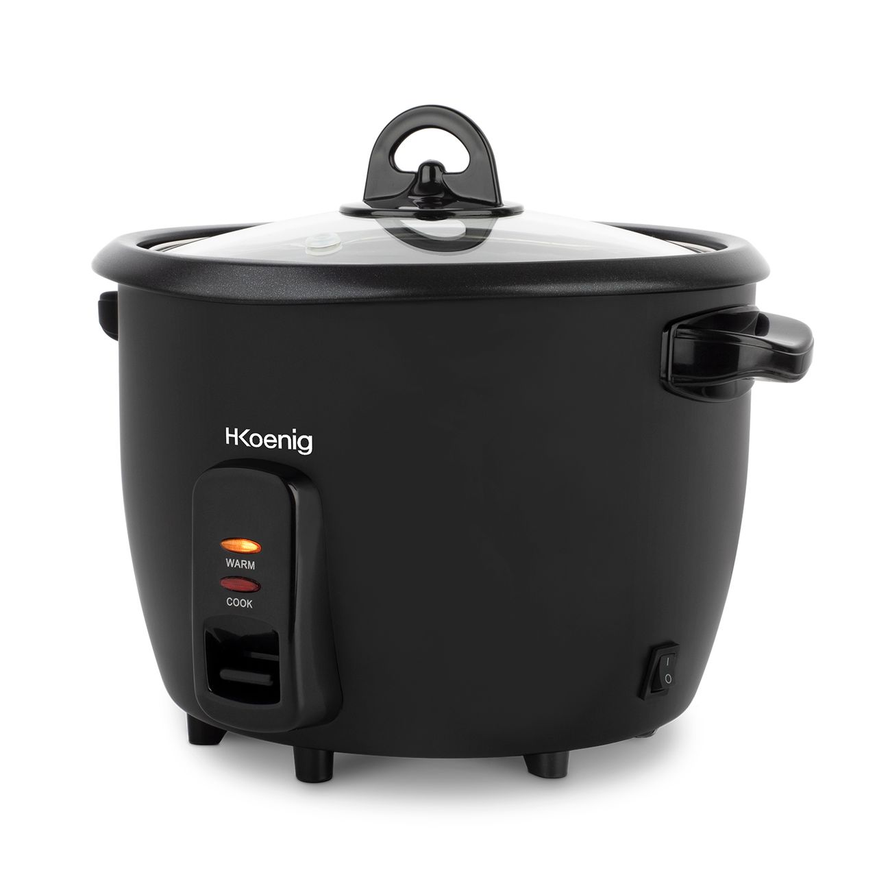 H.Koenig H.KOENIG ORYZA8 Reiskocher / 1,8 L Fassungsvermögen / Warmhaltefunktion / BPA-frei / 700 W / Edelstahl / schwarz