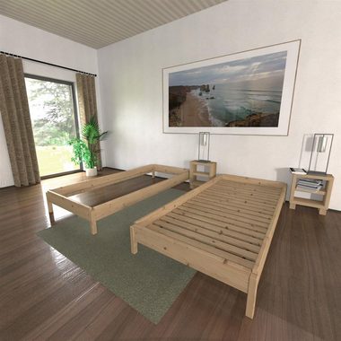 TUGA-Holztech Massivholzbett Stapelbett 