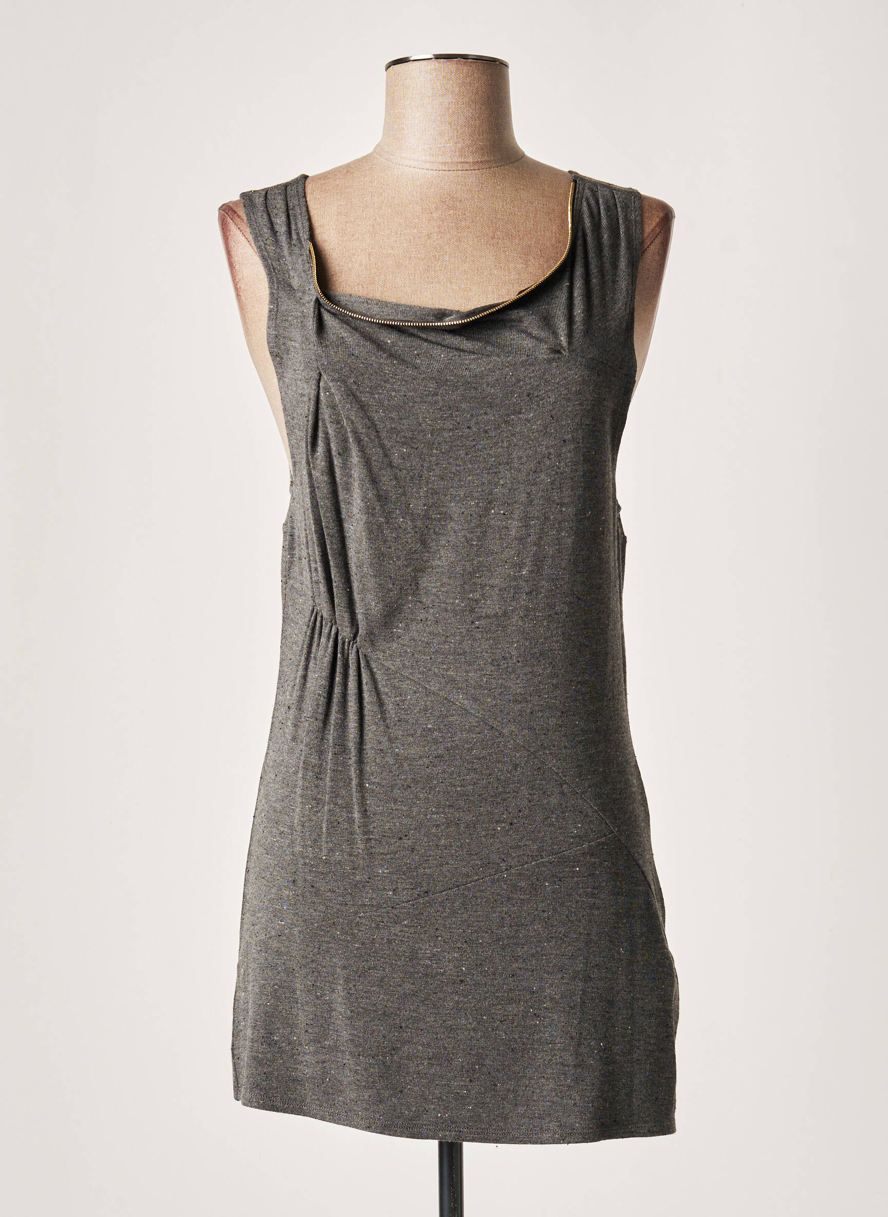 Lauren Vidal Tuniquesansmanche Femme couleur gris