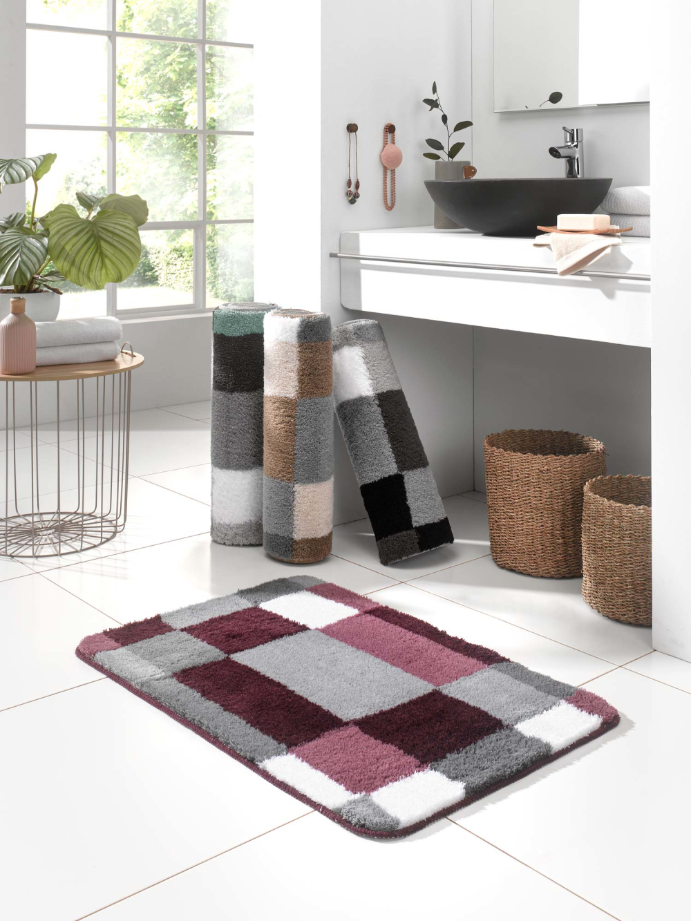 Badteppich Edge beere