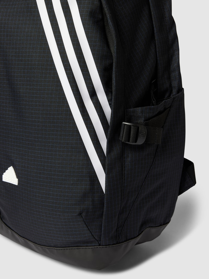 Rucksack mit Label-Print in schwarz
