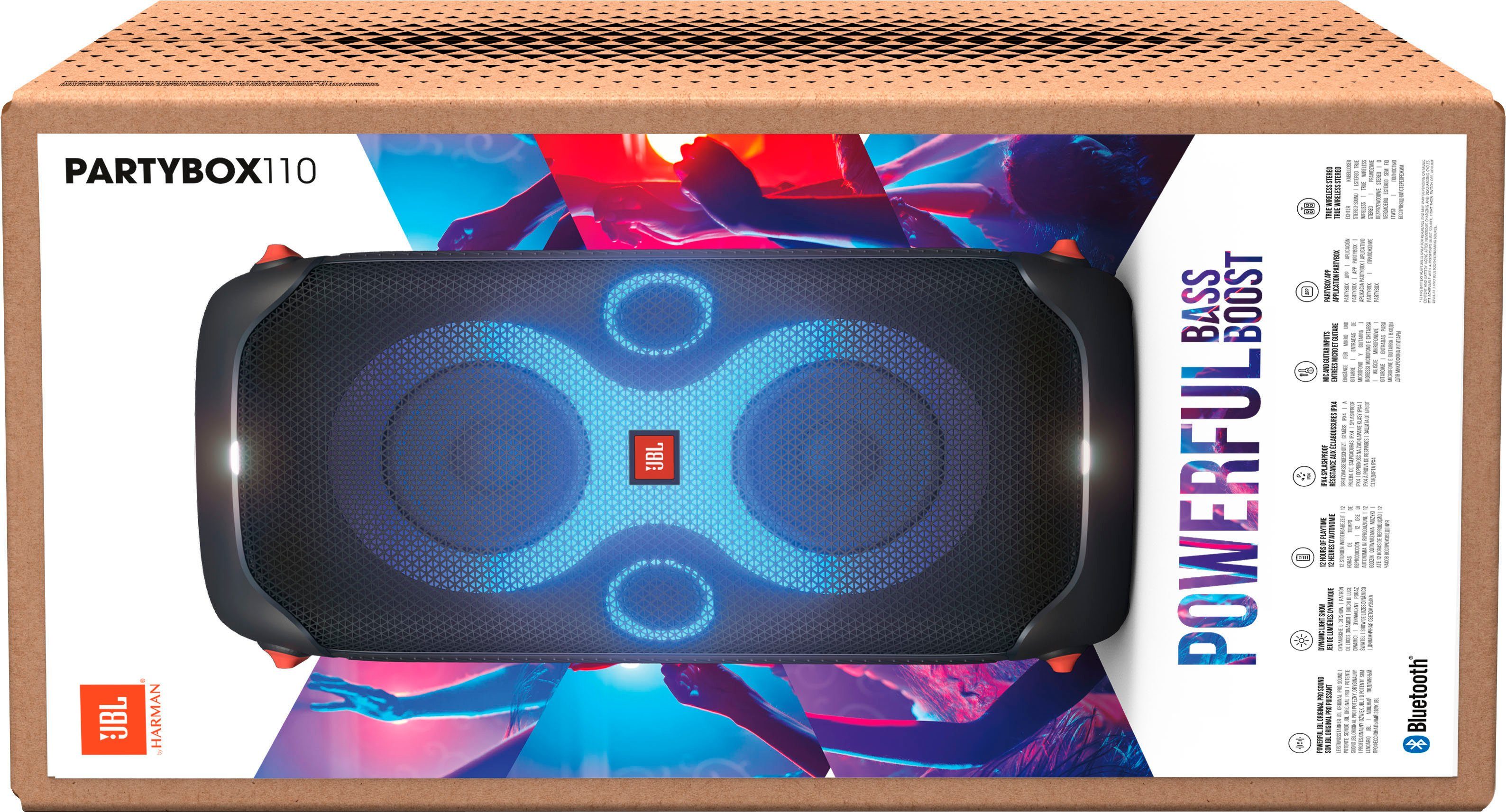 JBL Partybox 110 Portable-Lautsprecher (160 W)