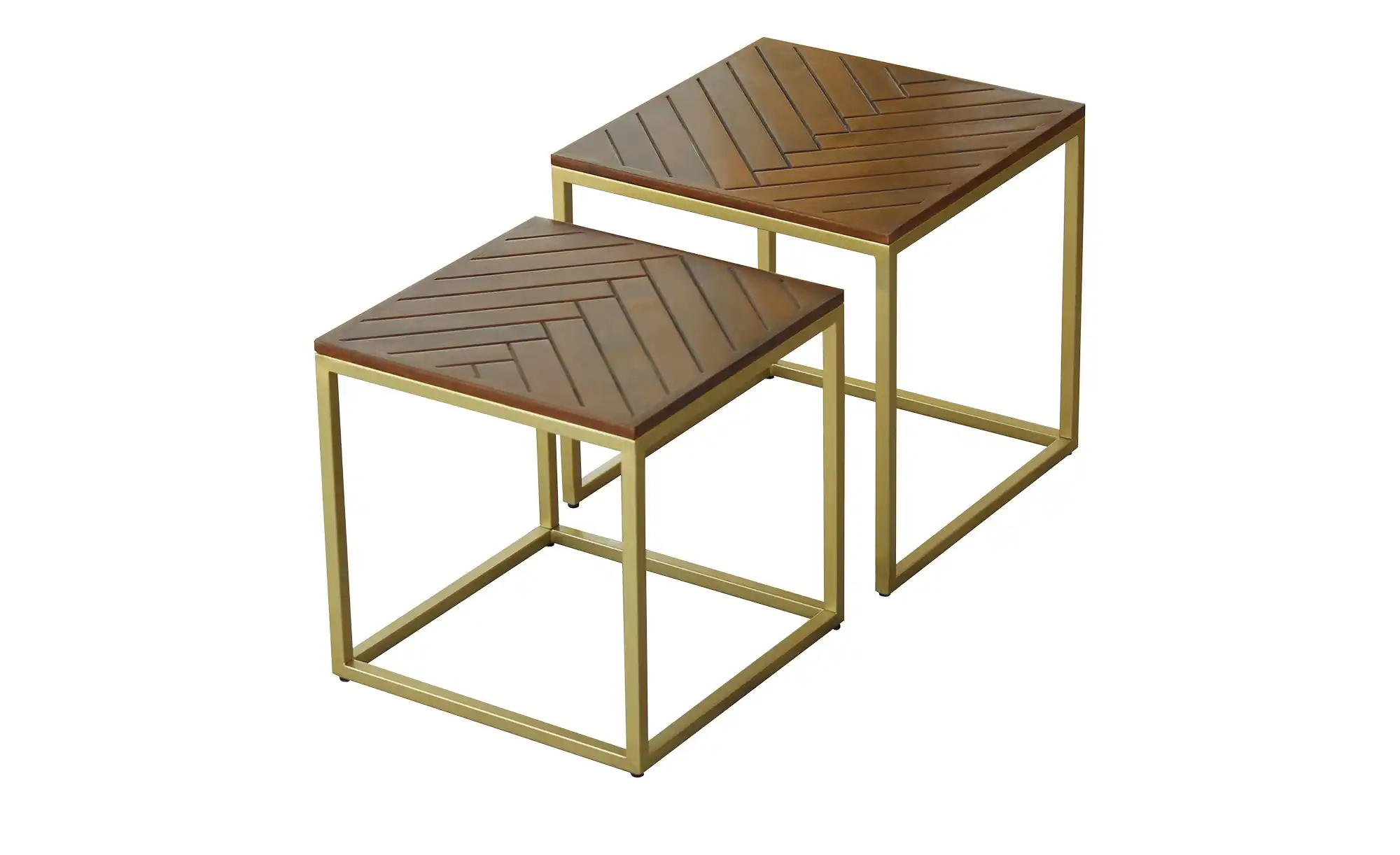 Couchtisch, 2er-Set aus Massivholz