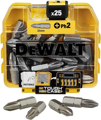 DeWalt Tilbehør DT70555T-QZ Impact Torsion TicTac Pz2 25mm (kan bestilles i pakker med 21: Disken til tæller)