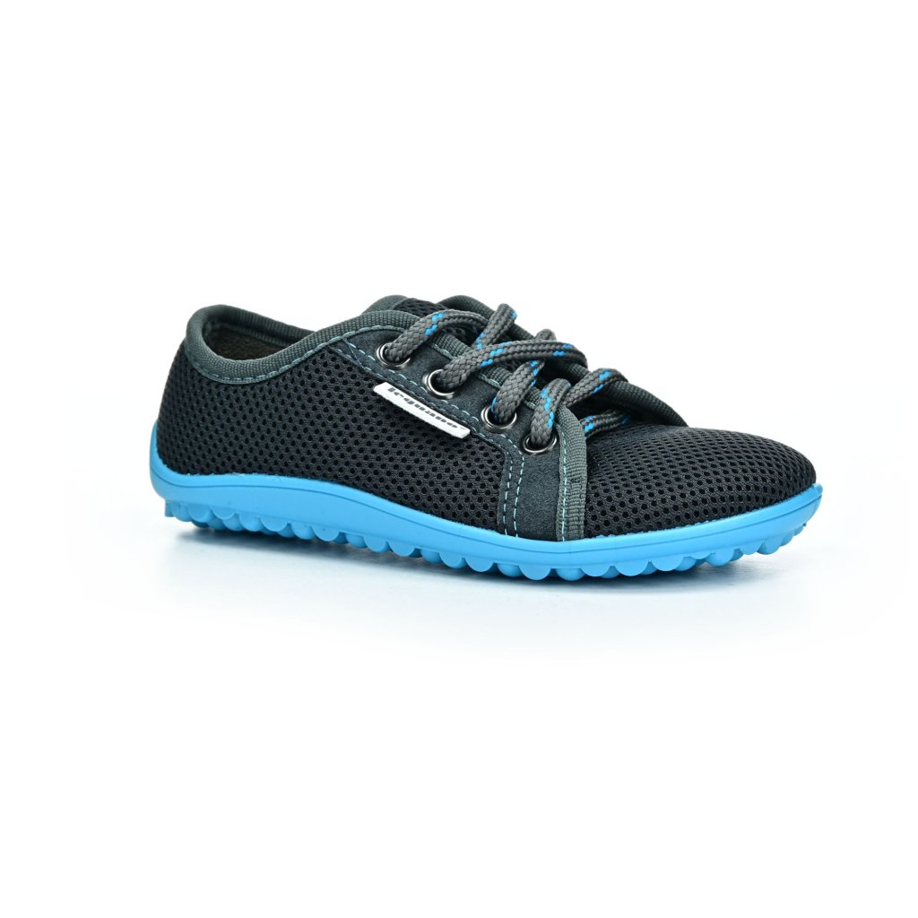 Leguano Leguanito Aktiv Anthrazit mit Türkis Barfußsneakers