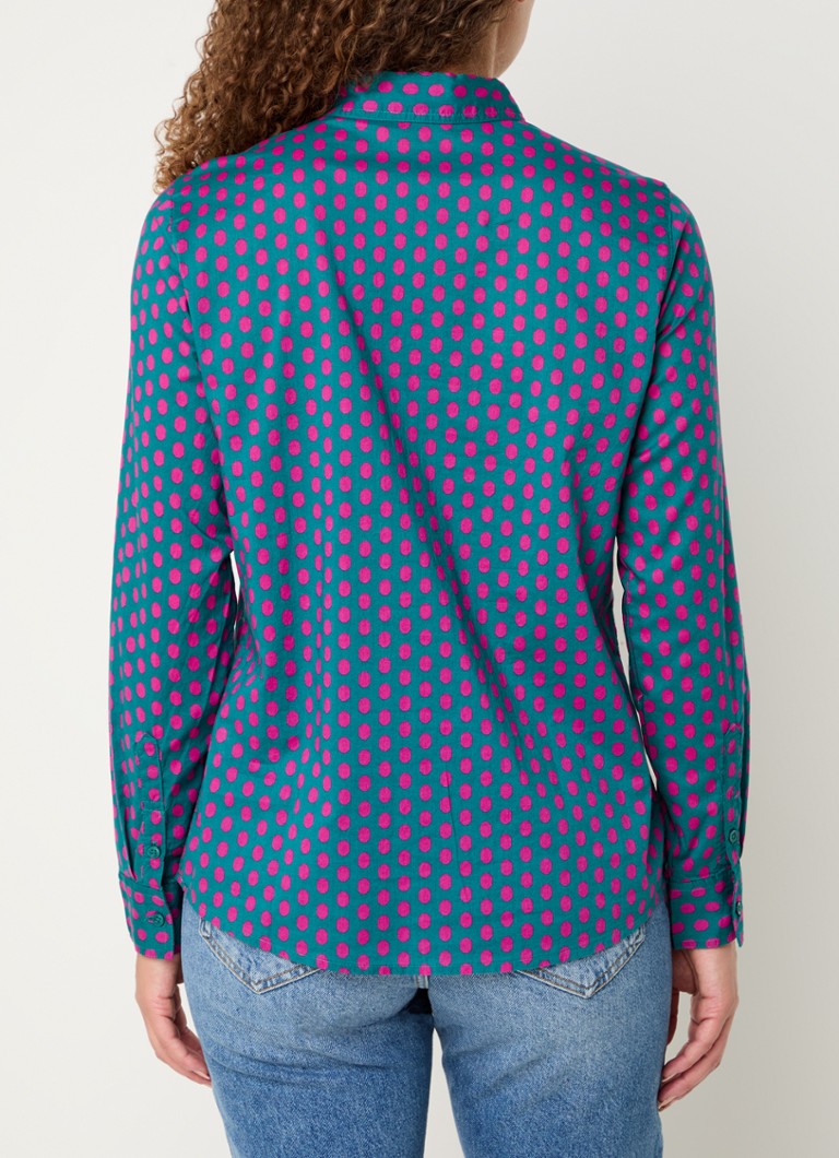 Benetton  Blouse met print en stretch