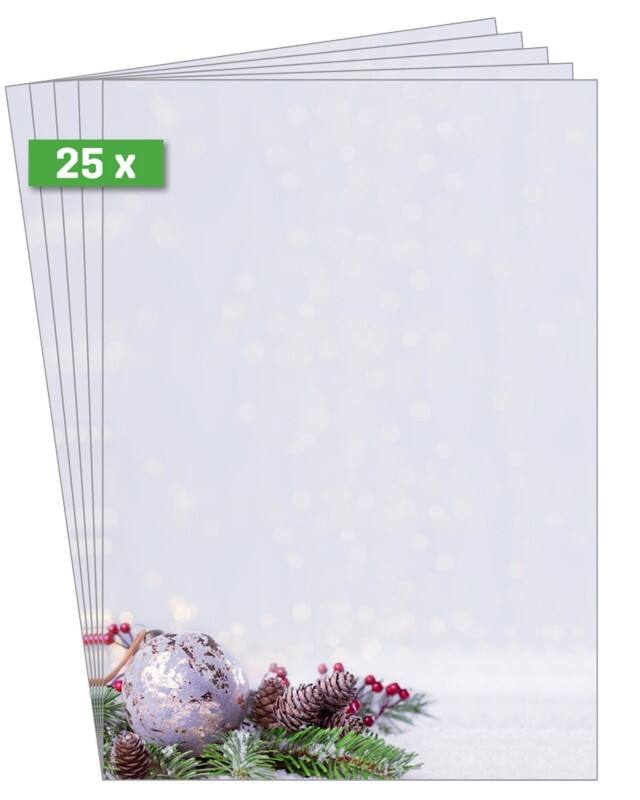 Sigel Weihnachtsbriefpapier Charmful Christmas 90 g/m² DIN A4 25 Stück