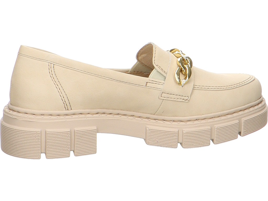 RIEKER Sportliche Slipper beige