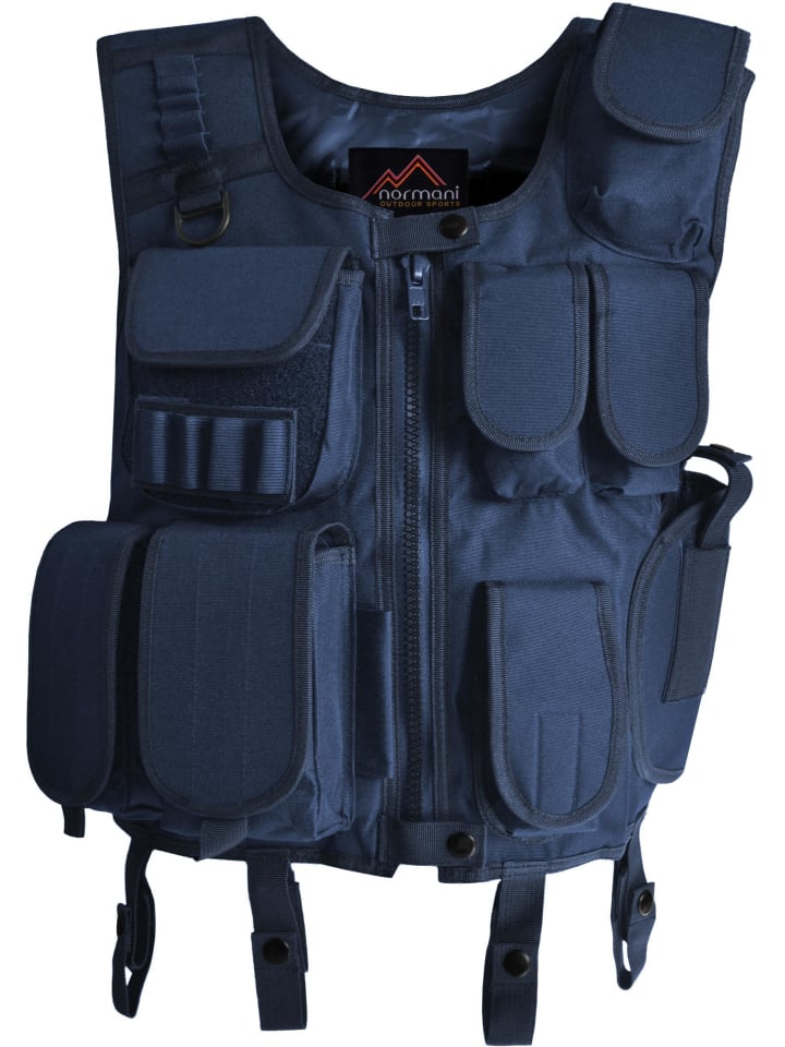 Normani Outdoor Sports Kostüm bestehend aus Weste, Patch und Cap in NAVY günstig kaufen
