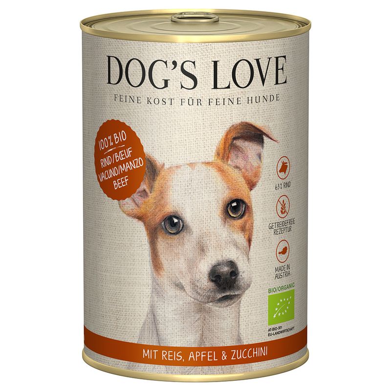Sparpaket Dog´s Love Bio 12 x 400 g